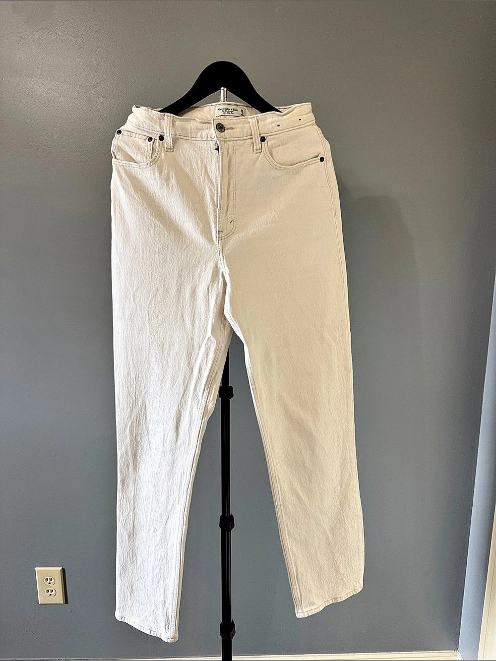 Abercrombie & Fitch Curve Love The '90s Straight Ultra High Rise Jeans '90s